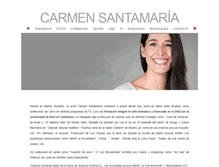 Tablet Screenshot of carmensantamaria.es